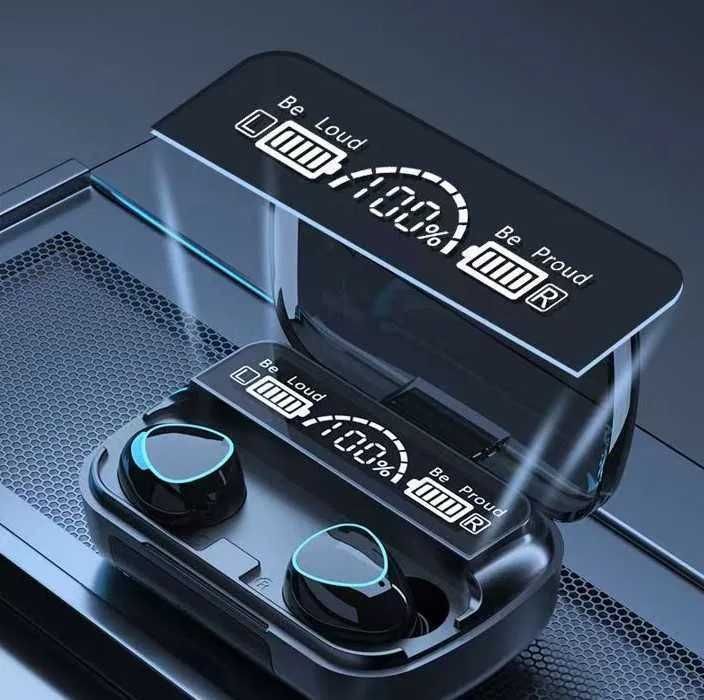 Безжични bluetooth слушалки с LED цифров дисплей