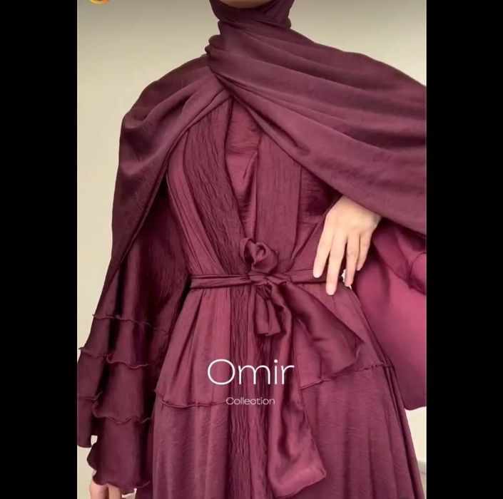 Продам Абайя в комплекте внутри майка платье шарфы ремешки