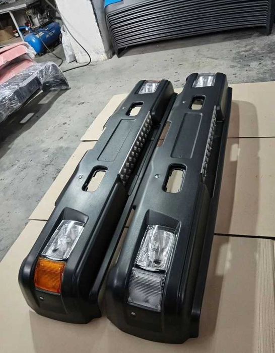 Бампер на КамАЗ-65115 в сборе усилен железом, бампер КамАЗ в сборе