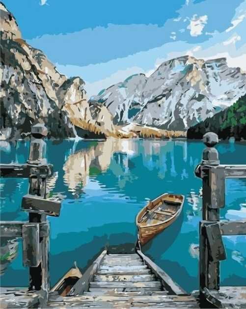 Картина по номерам лодка у пречала