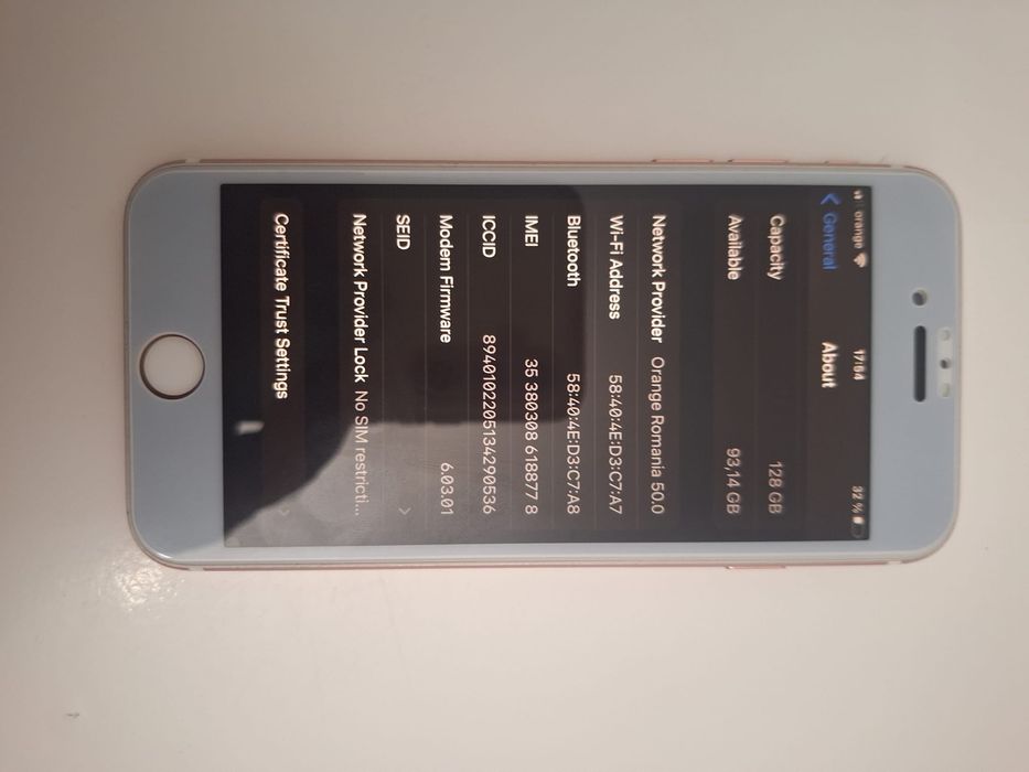 iPhone 7 128Gb neverlocked IMPECABIL