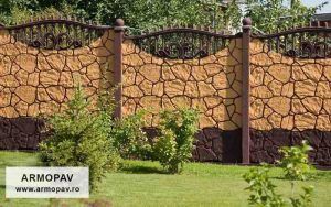 Gard prefabricat decorativ din beton armat Prahova