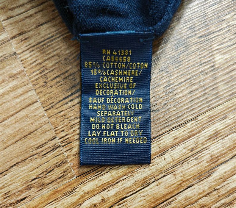 Ralph Lauren Памук / Кашмир Оригинален мъжки пуловер размер L