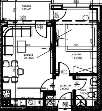 Продава се Двустаен апартамент в Пловдив, Кючук Париж - 61 кв.м за 1089 €/кв.м - Снимка #1