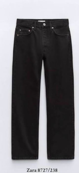 Zara дънки TRF Streight leg Mid-Rise Jeans