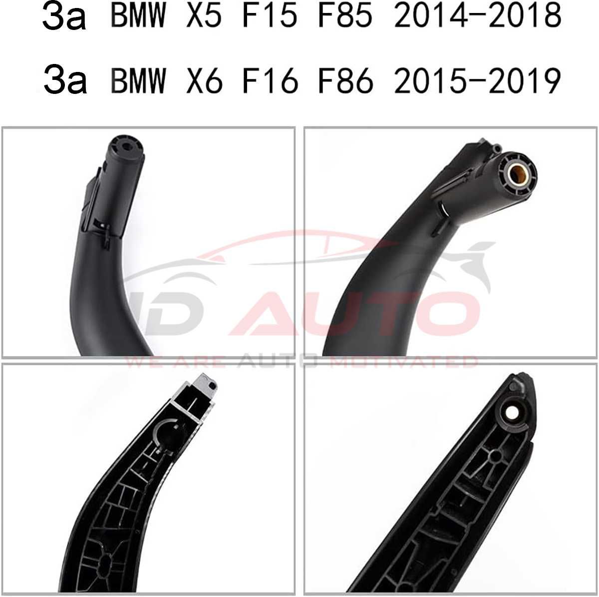 Комплект интериорни дръжки BMW X5 X6 F15 F16 - Черни, панел бмв х5