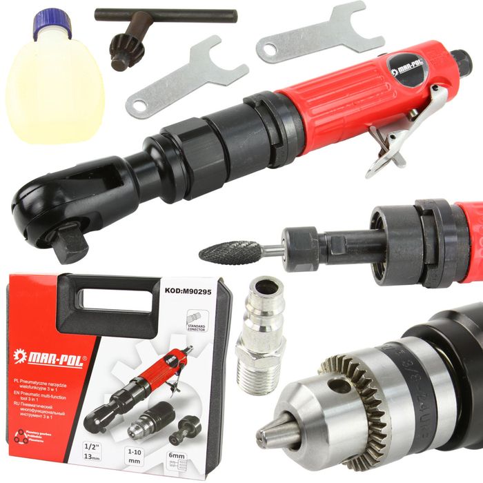 Пневматична тресчотка 3в1