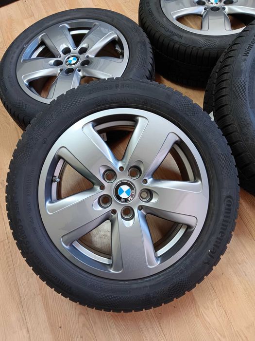 Jante 16 BMW seria 1/2 F40 F44 OEM cu senzori, anvelope MS 205 55 R16