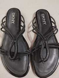 Papuci piele DKNY bethany black măr 40