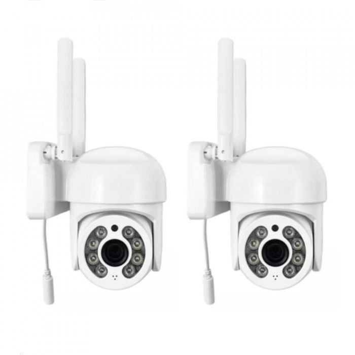 Set 2Camere Supraveghere Exterior Wireless ,Rotative ,Wifi