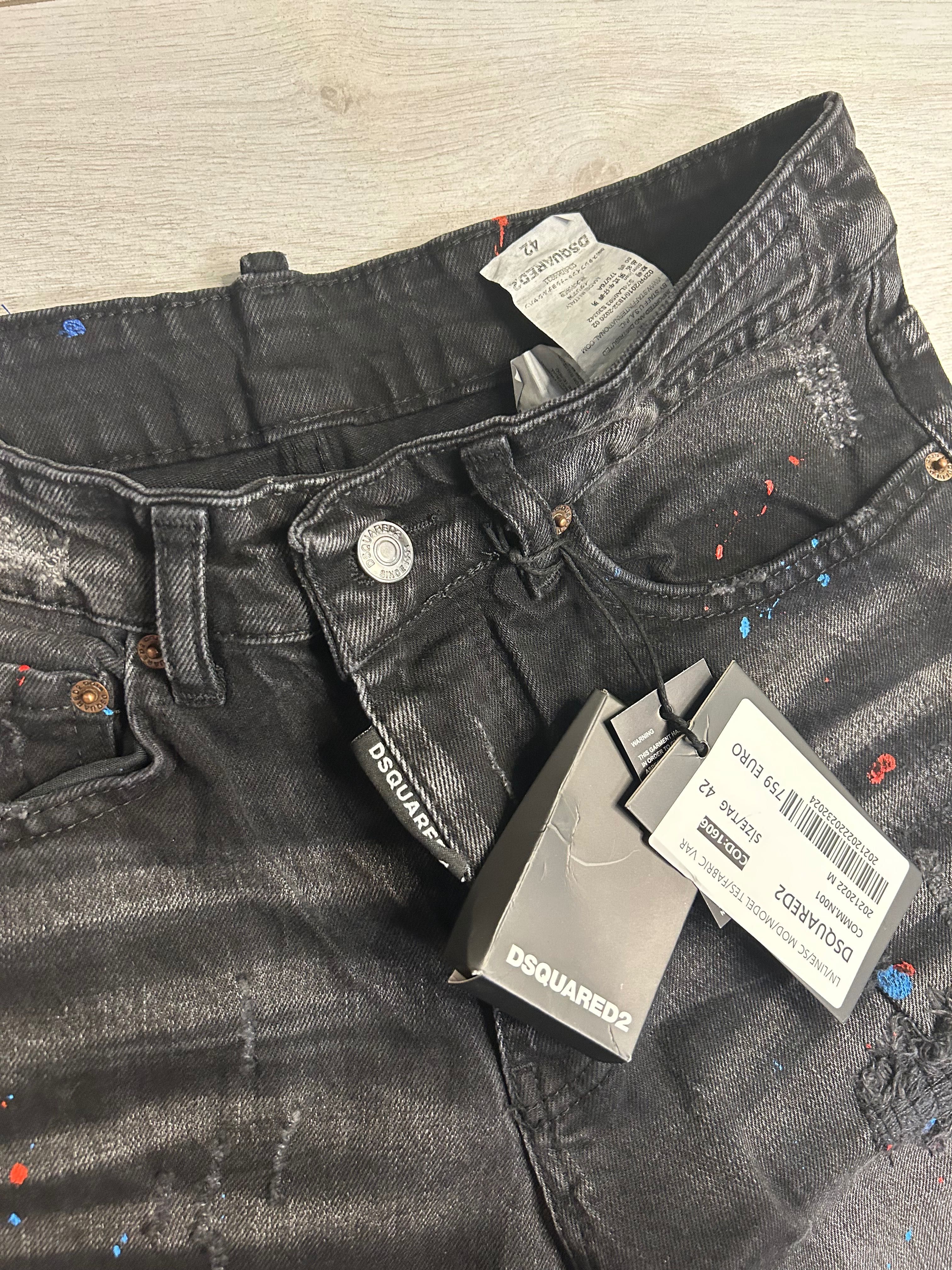 Blugi scurți Dsquared2 black new collection 2025