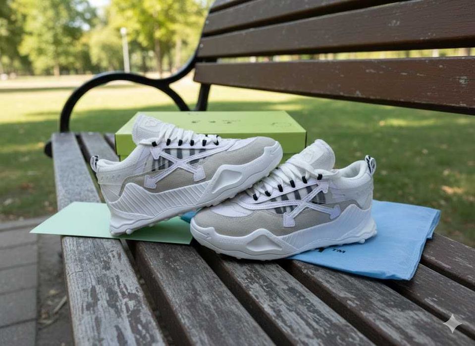 Adidasi OFF White ODSY 1000 Alb - Produs Full Box - Unisex