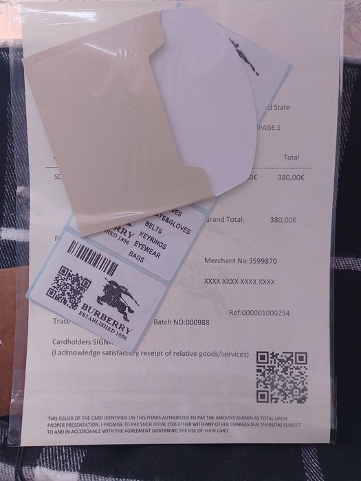 Eșarfă Burberry originala nouă