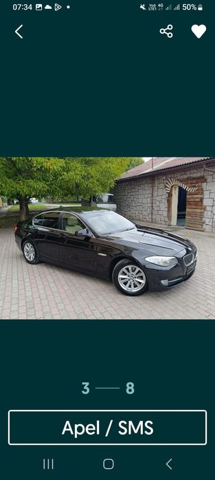 BMW seria  5 ,f10 euro  5 înmatriculat , Automat