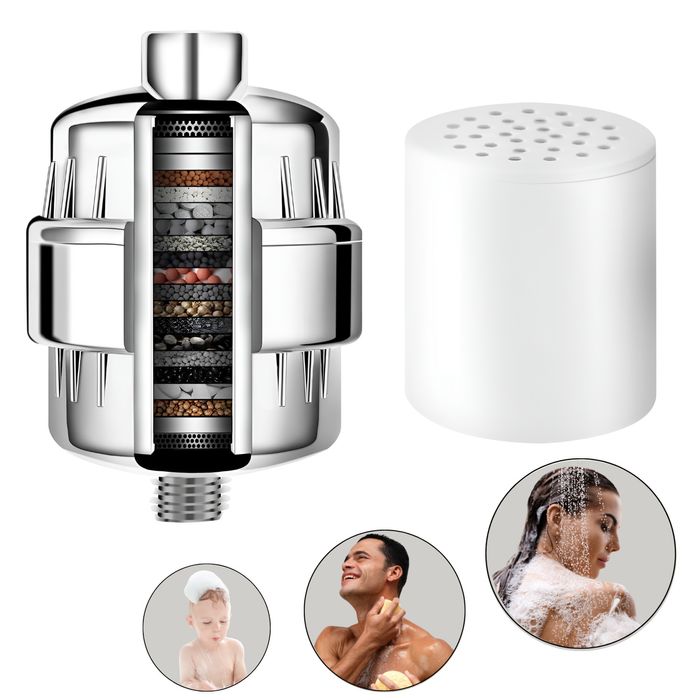 Filtru de dus 36 de etape cu cartus de rezerva