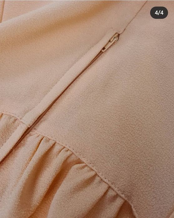 Сладка лятна рокля в цвят праскова H&M