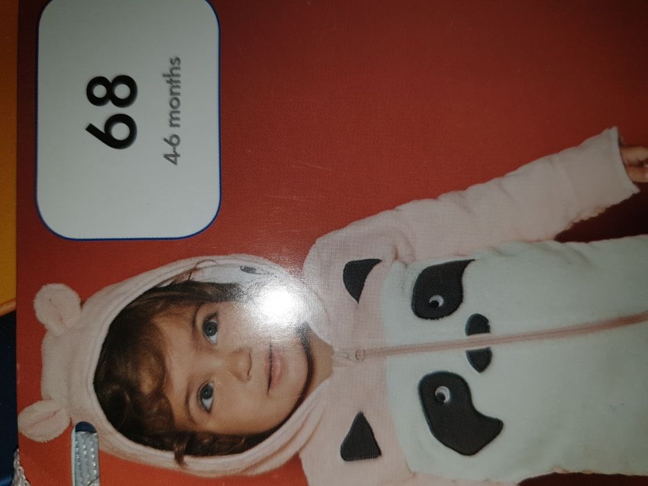 Combinezon haina groasa iarna panda ursulet haine bebe bebelus palton