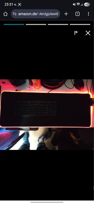 RGB Подложка за мишка XL