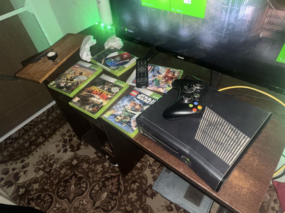 xbox 360+controller si jocuri