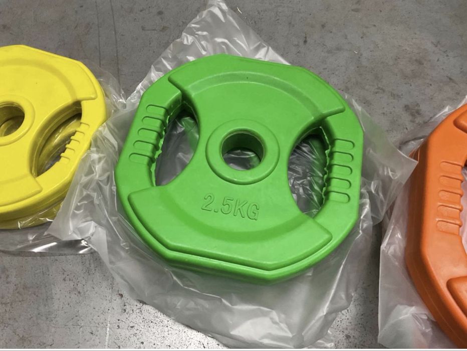 Set gantere 2x 1,25 kg, 2x 2,5 kg și 2x 5 kg, incl. 2x clemă