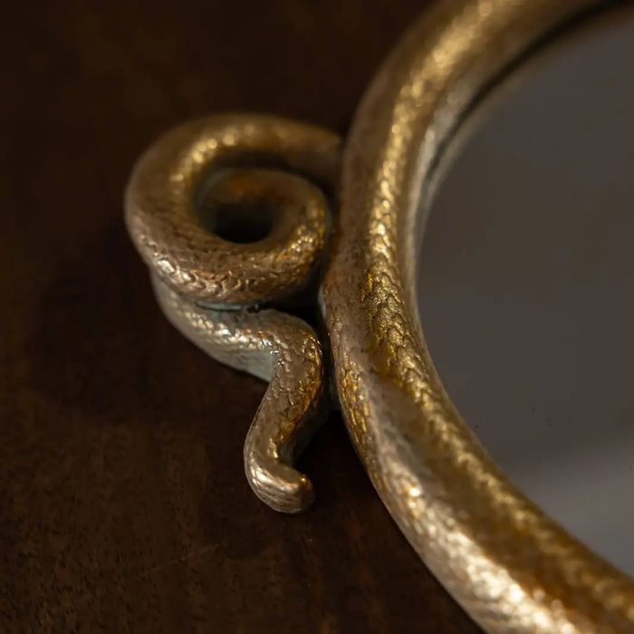 Oglindă rotundă cu sarpe