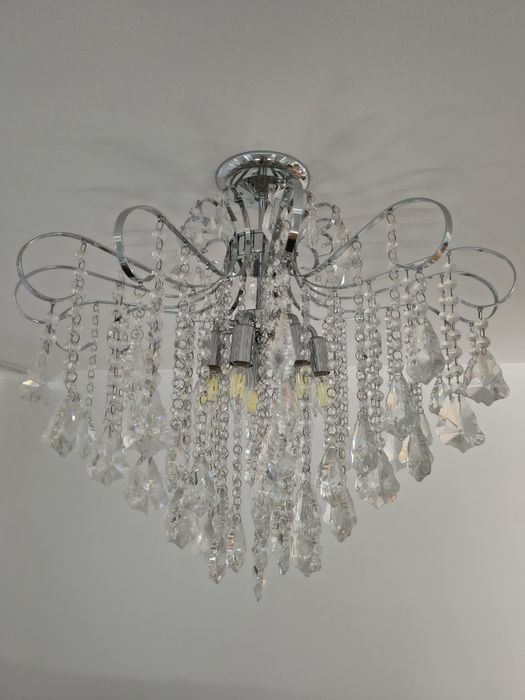 Candelabru modern cu cristale – 7 becuri