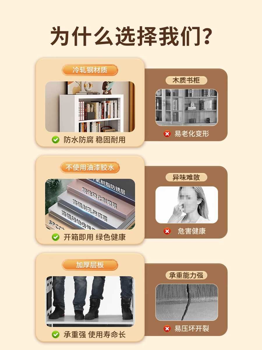 Стальной книжный стеллаж/ Детская книжная полка