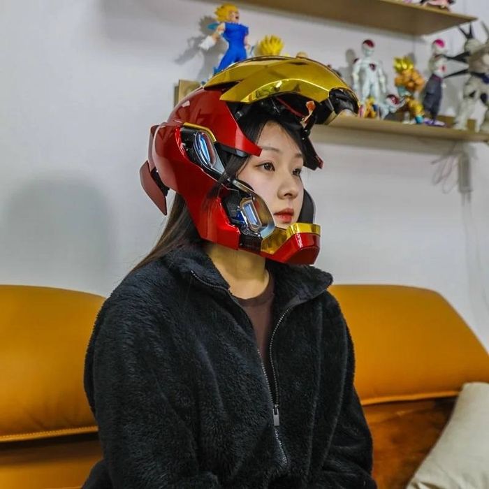 Шлем Железный человек MK5 IRON MAN с голосовым, сенсорным управлением