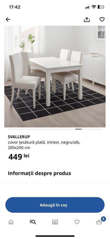 Covor Svallerup Ikea