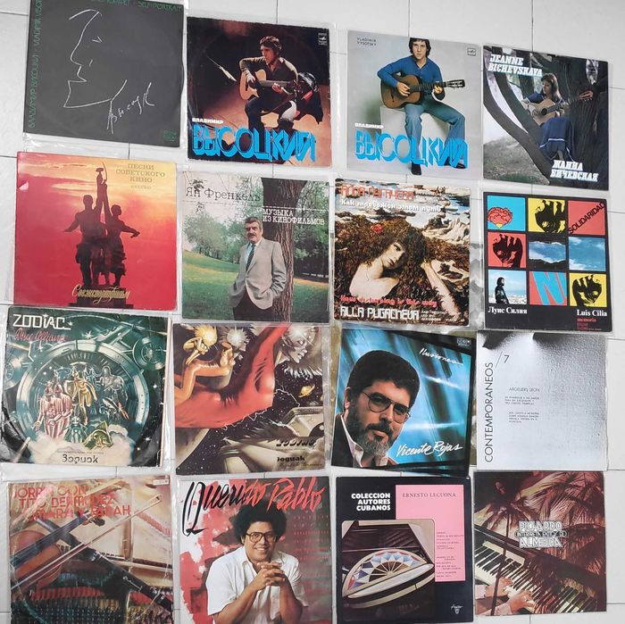 грамофонни плочи италианска, френска, руска музика др