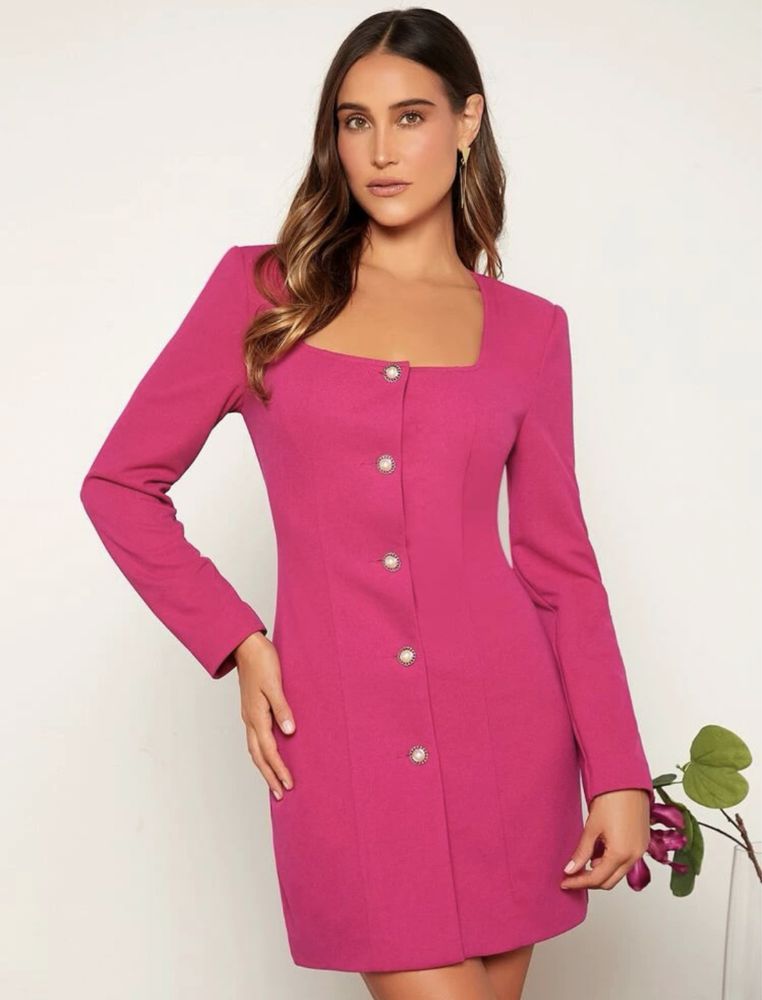 Rochie sacou office roz S noua cu eticheta