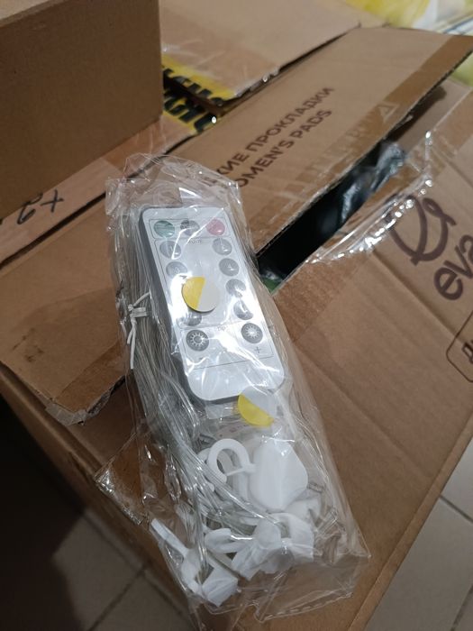 Гирлянды белый на шторы