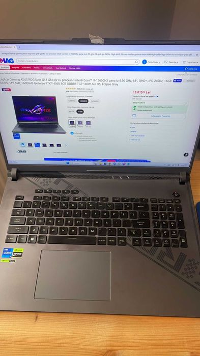 Laptop Gaming ASUS ROG Strix G18 G814JV