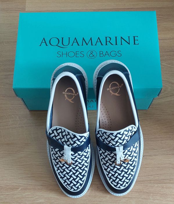 Дамски кожени обувки Aquamarine. Чисто нови. Номер 38.