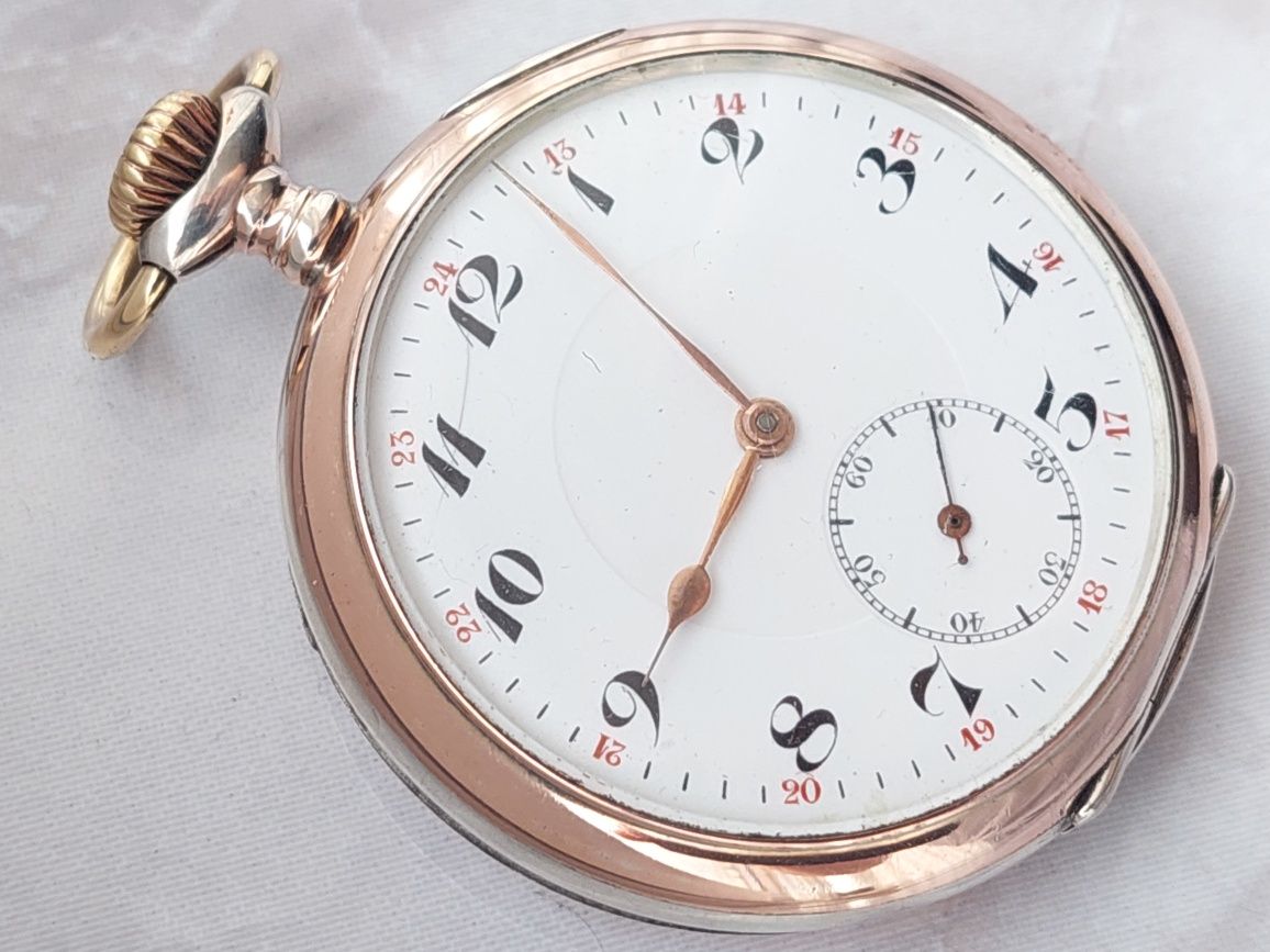 Ceas de buzunar Victoria superb, argint carcasa, colectie