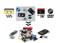 Transfer casete video VHS , Mini DV ,casete audio si cd / dvd