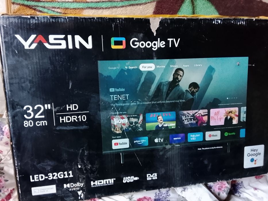 Smart телевизор YASIN 32 дюйма