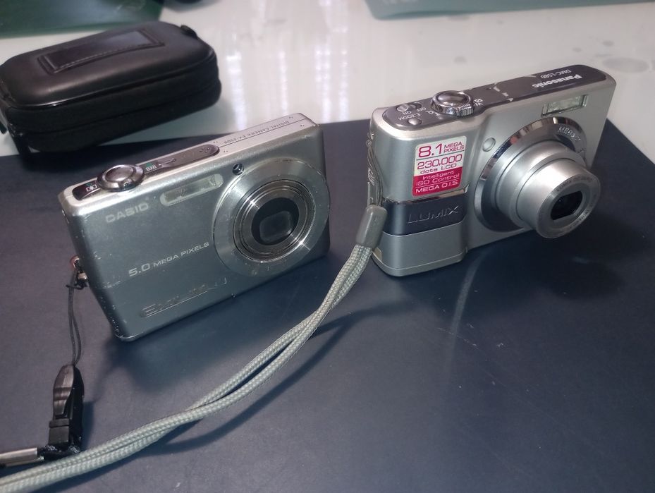 Panasonic Lumix DMC-LS80 funcțional și Casio Exilim EX-Z500, piese