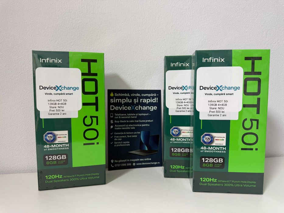 Infinix  HOT 50i 4GB/128 GB SIGILAT* Garantie *Buy Back *deviceXchange