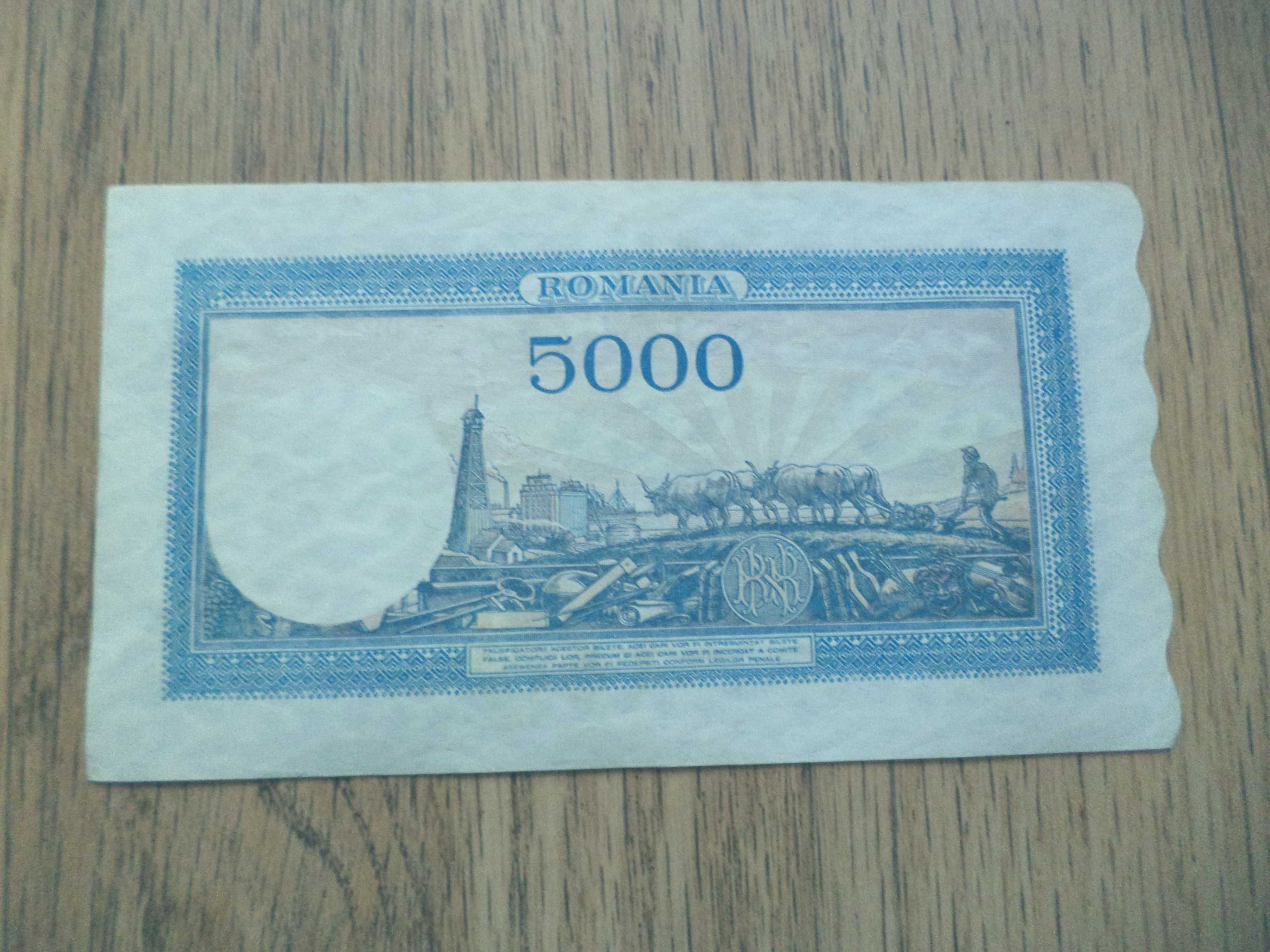 Bancnota 5000 Lei colectie 1945
