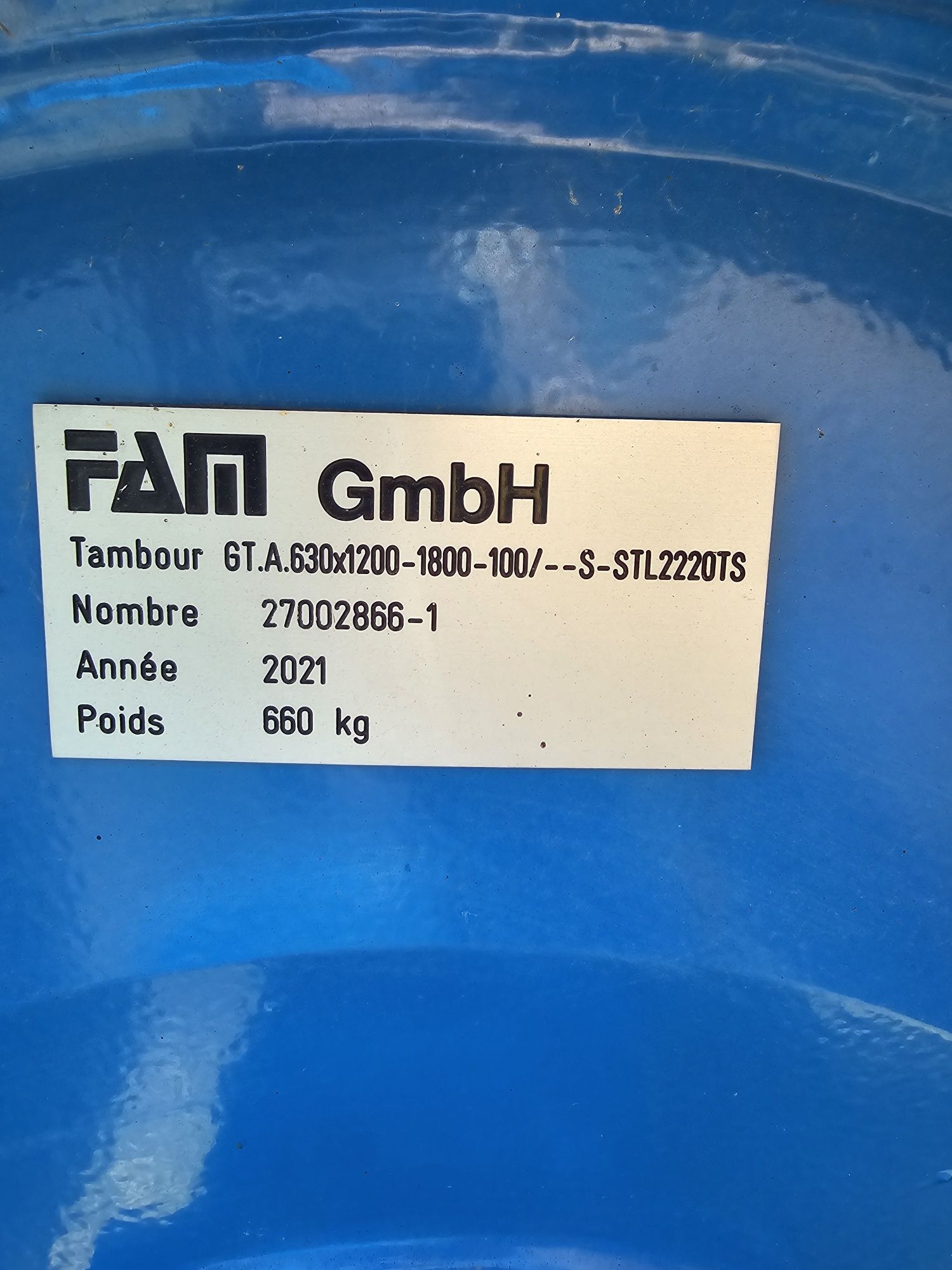 Барабани за ГТЛ -FAM GmbH 1200мм и 2000мм лента