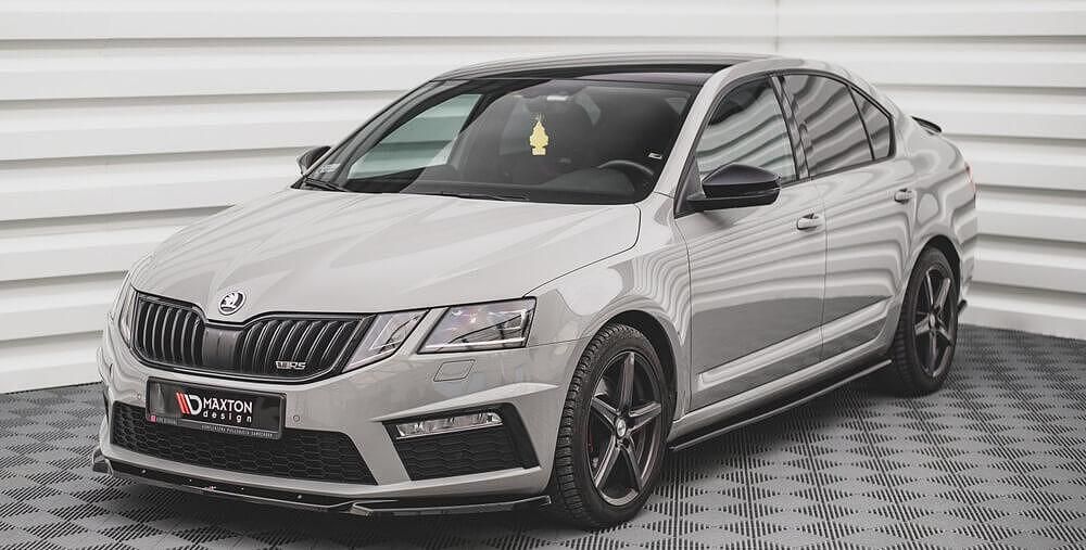 Спойлер за предна броня maxton design за skoda octavia rs (2016-2019)