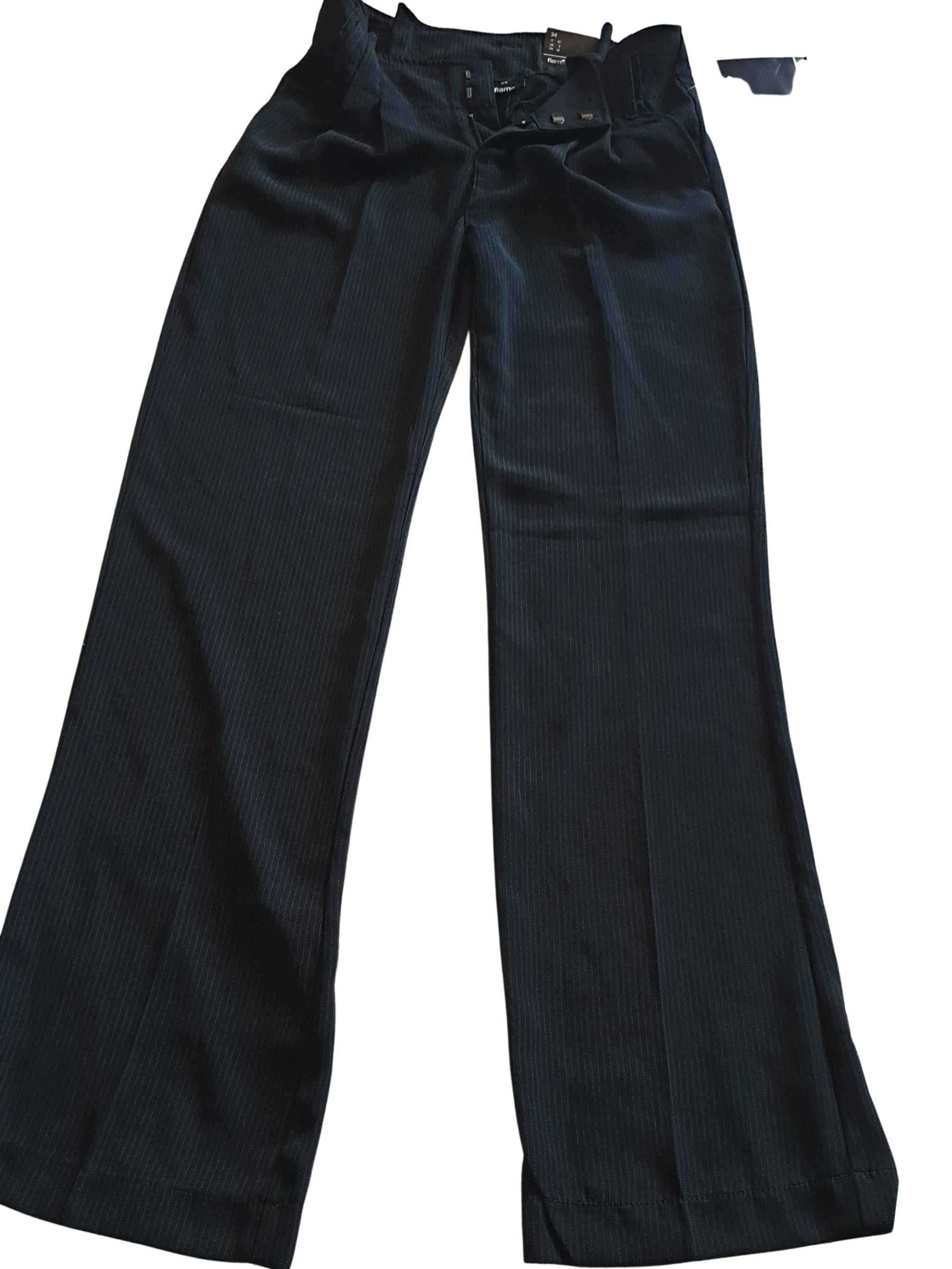 Pantaloni negri eleganti, FLAME, marime 34, S. Merg pentru un 36-38