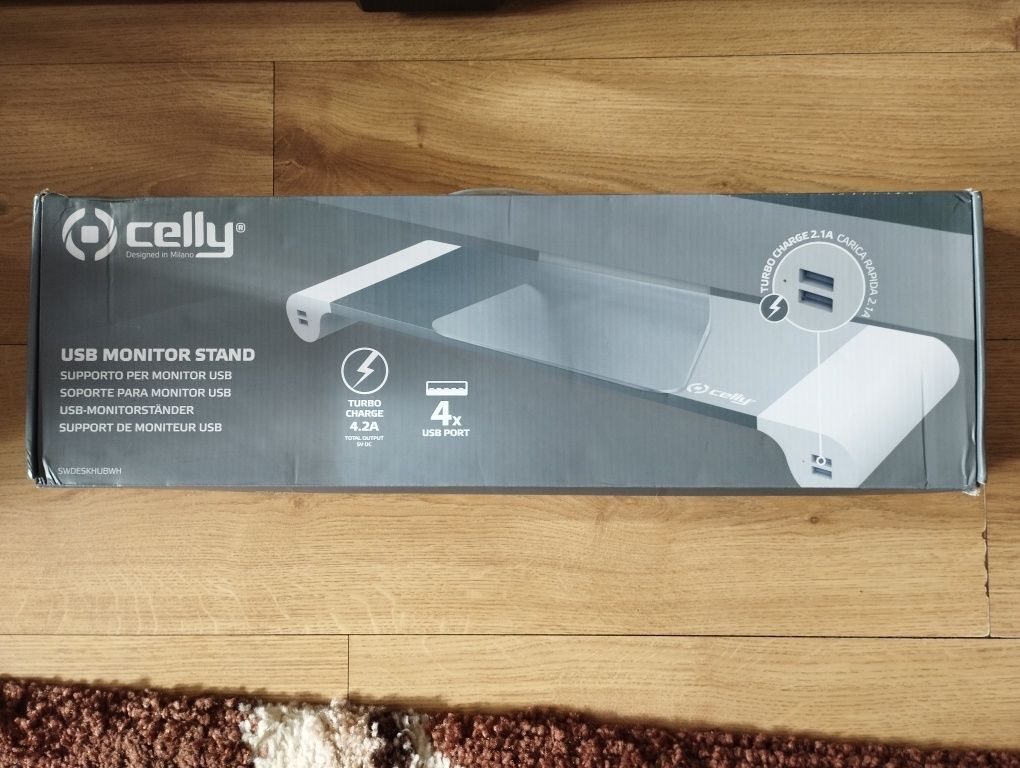 Suport monitor Celly nou cu 4 USB