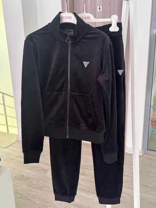GUESS Детски Спортен Комплект 2 части Горнище + Долнище Черен / 12 г.