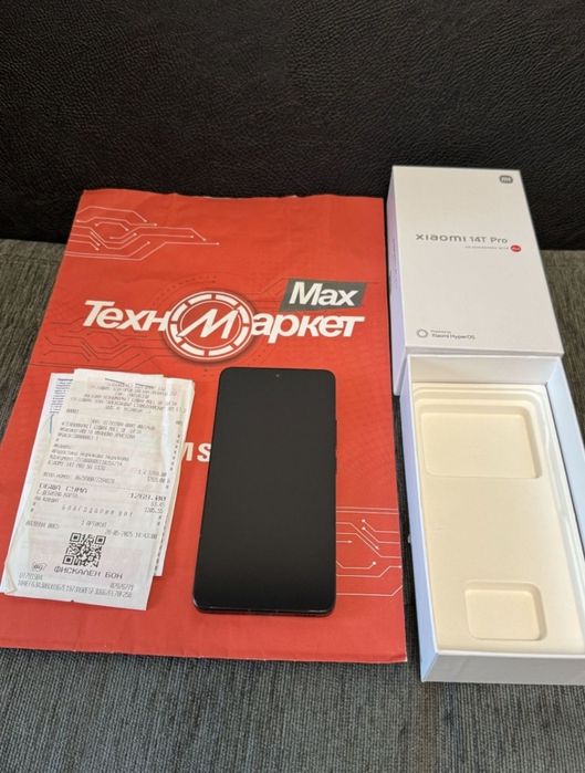 КАТО НОВ 512GB Xiaomi 14T Pro 5G Гаранция Техномаркет 2027 г. Black