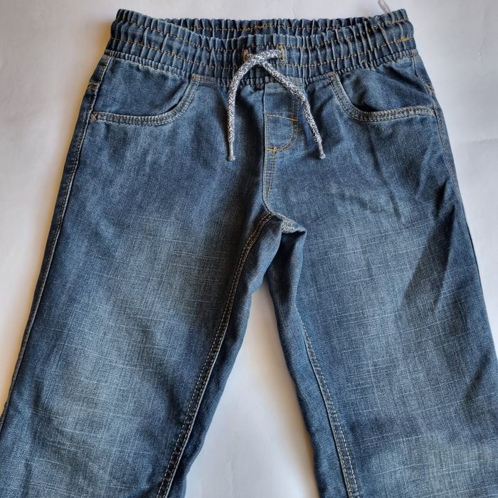 Сива риза Reserved и дънков панталон с връзки Palomino, размер 128 см.