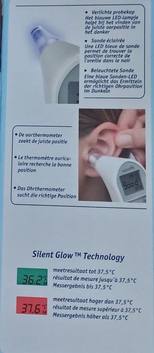 Termometru infraroșu auricular(nou în cutie)