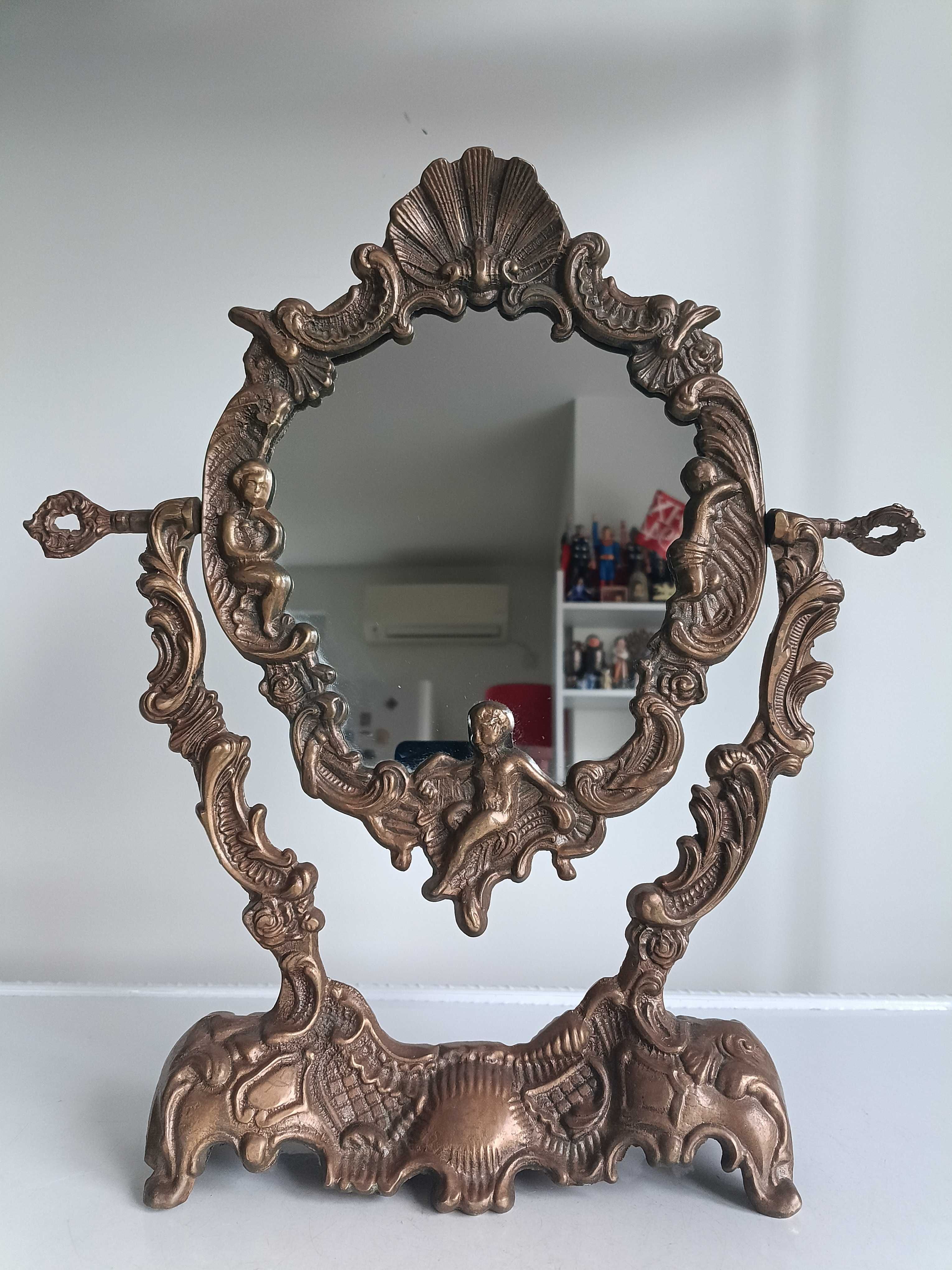 Бронзово , настолно огледало в стил Art Nouveau