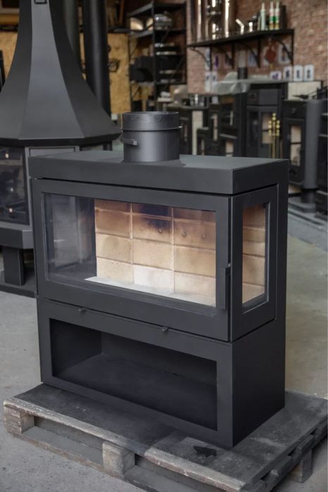Камин “PRO-936P” в стиле минимализма,каминная топка,котёл,отопление